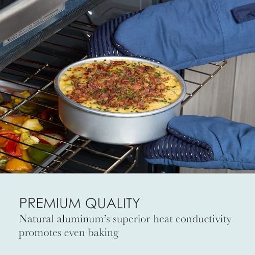 Chicago Metallic 8 Inch Round Cake Pan - size: 8-1/2 by 8-1/2 by 2-1/2 inches, Single