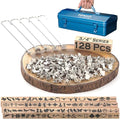 128Pcs 3/4" Custom Branding Iron for Wood, Leather Branding Stamp - size: 128PCS 3/4" Assorted Characters Full Set
