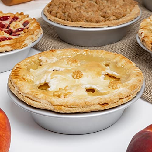 Fat Daddio's PIE-10 Anodized Aluminum Pie Pan, 10 x 1.5 Inch - size: 10 x 1.5 Inch