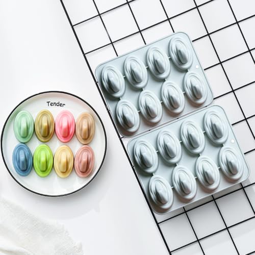 Silicone Shark Fin Molds, 8-Cavity Ocean Theme Shark Candy Molds - color: Blue-Shark Fin