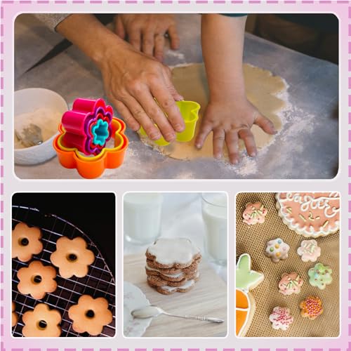 Cookie Cutter Set - 6 PCS Exquisite Flower Shaped Cutters for Baking Delights