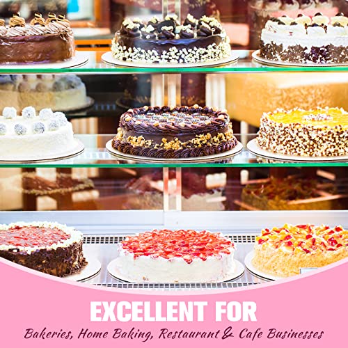 Potchen 50 Pack Cake Boards Round White Circle Cardboard Base,8 Inch - size: 8 Inch