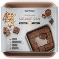 HAPPIELS 9 x 9 inch Square Baking Pan Nonstick, PFOA & BPA Free - style: 9x9'' Pan