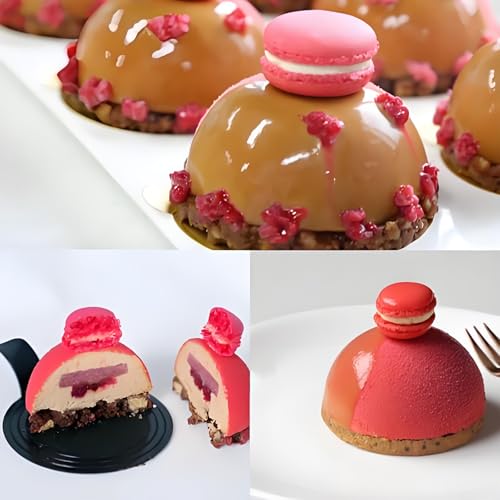 15-Cavity Semi Sphere Baking Molds for Mousse, Chocolate, Jelly, Candy - color: White-R0027