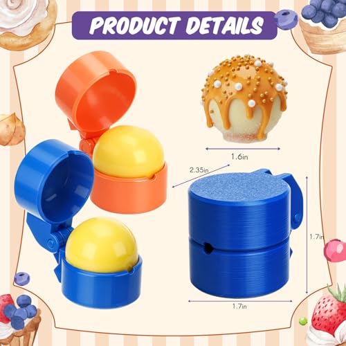 2 Pcs Large-sized Round Cake Pop Mold Press Set, Circle Cake Pop - color: Round, size: Large