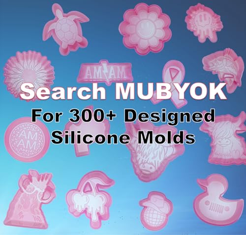 MUBYOK 3inch Circle Silicone Freshie Mold for Aroma Beads Supplies