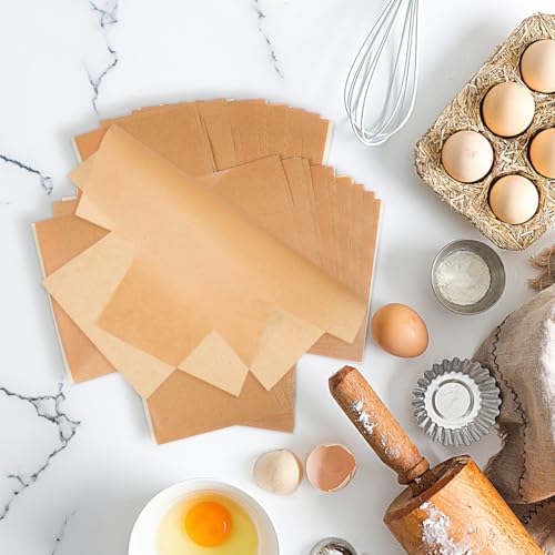 50/100Pcs Mini Loaf Pan Liners for Baking Bread, 6x3in Non-Stick Pre Cut Unbleached Parchment Paper, Disposable Sourdough Loaf Bread Liners for Baking Toast, Cakes, Cookie, Banana, Brown