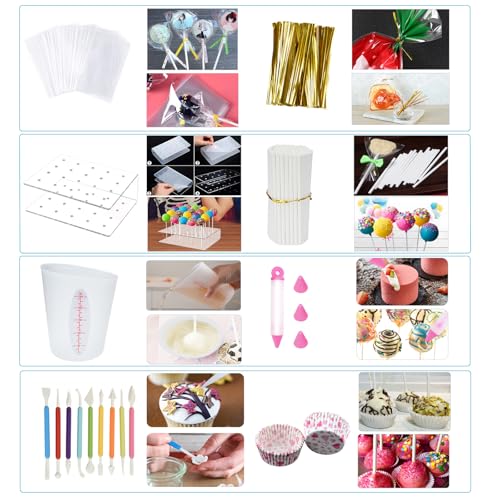 Cake Pop Supplies Kits With Stand Sticks Mold, Thanksgiving Gifts - size: 336 pcs