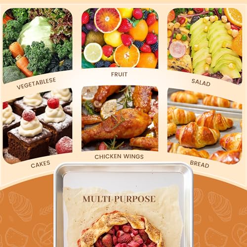 Aluminum Baking Sheet Pans, Full Size 26"x18", 6 Pack - size: Standard 26"×18" (Full Size 6 Pack)
