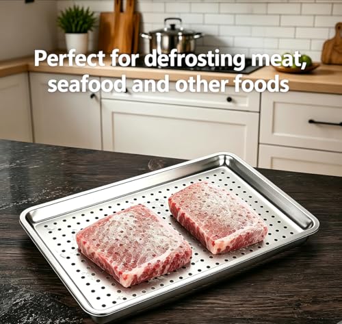 17.5" Half Sheet Baking Pan and Perforated Crisping Tray Set