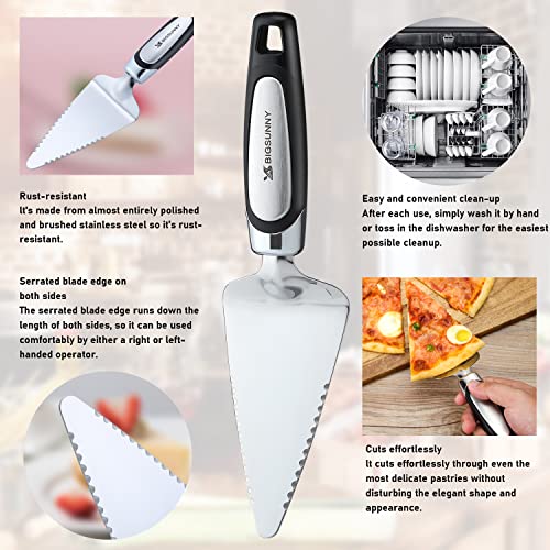 MSY BIGSUNNY Pie Server Cake Server Stainless Steel Pizza Server - size: 25cm Pie Server