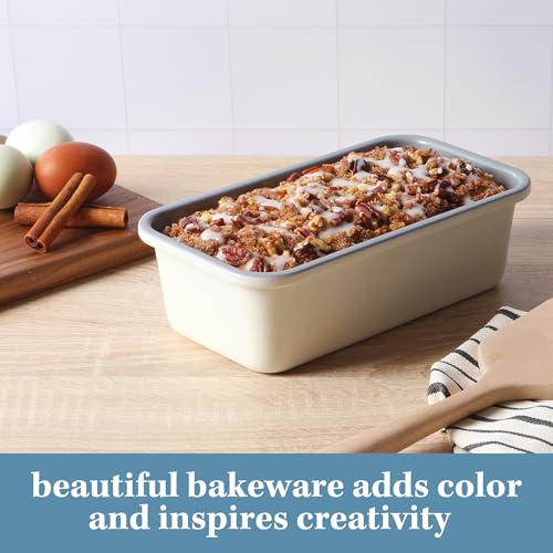 Sur La Table Kitchen Essential Bake Sale 9 X 5 Inch PFOA, PFAS, PTFE Free Nonstick Loaf Pan - Linen White - size: Loaf Pan (9" x 5")