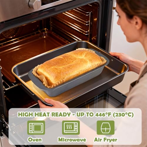YQL 200 PCS Loaf Pan Liners, Nonstick Paper Liners for 9x5 Baking Pan - size: 200PCS