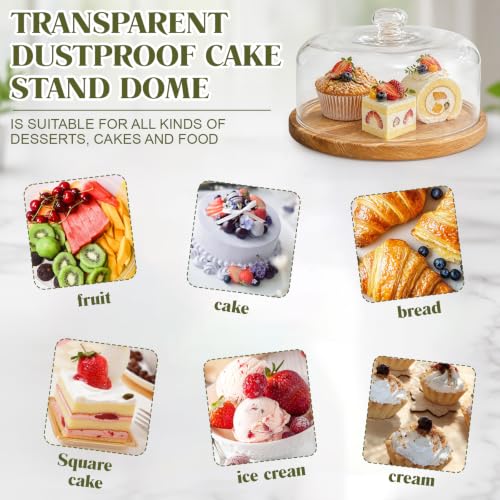 10 Inch Glass Cake Dome Cover - size: 10 Inch