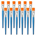 GACDR 1 Inch Flat Paint Brushes, 12 Bulk Acrylic Brushes for Watercolor - size: 1 inch 12 pieces
