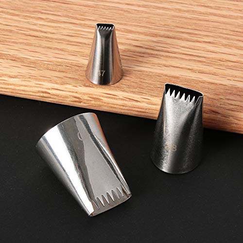 Symphony Wire Tips, Stainless Steel Icing Piping Nozzles For Pastry Fondant Tools (D) - color: D
