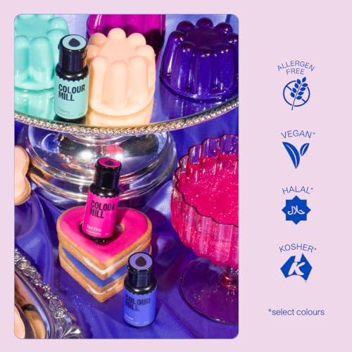 Colour Mill Aqua Blend Water-Based Food Coloring, 20 Milliliters Grape - color: Grape