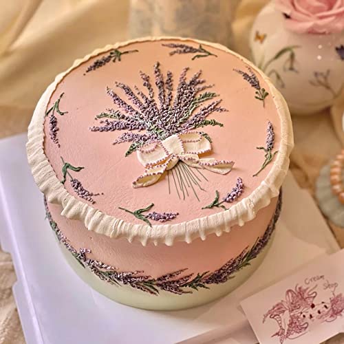 Lavender Flower Fondant Molds Wheat Leaf Candy Grass Silicone Mold for DIY Lace Cake Decorating, Chocolate Candy, Sugar Craft, Epoxy Craft, Fringe Clay Mold
