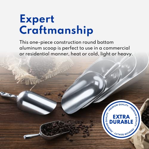 New Star Foodservice 34509 Cast Aluminum Ice Scoop, 5-Ounce, Silver - size: 5-Ounce