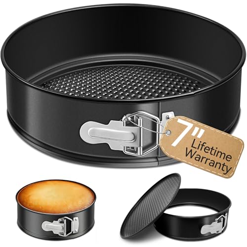 USLAI 7 Inch Springform Pan, Nonstick & Leakproof - size: 7 Inch