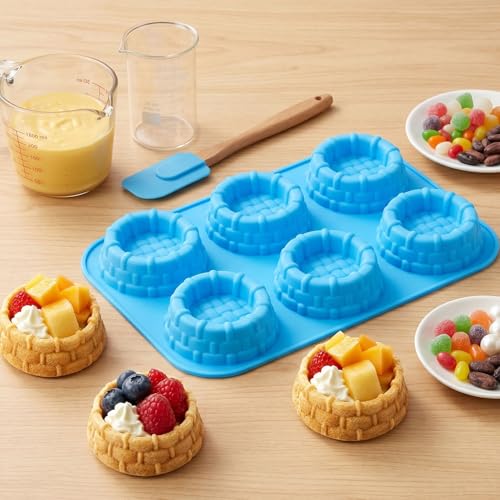 6 Cavity Woven Basket Silicone Candy Molds