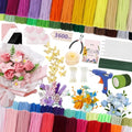 Cwczhi 3600 PCS Pipe Cleaner Flower Kit, 52 Colors Pipe Cleaners Craft - color: 52 color