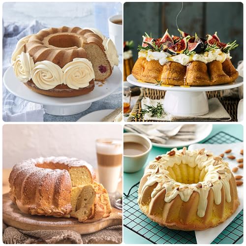 saphe Silicone Cake Pan, Silicone Cake Molds, Bakeware Non Stick 10 Inch Pan for Jello,Gelatin, Round Baking Molds for chsescake (1)
