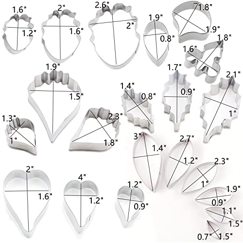 12set Gumpaste Flower Silicone Veiner Molds and Stainless Steel Cutter Set