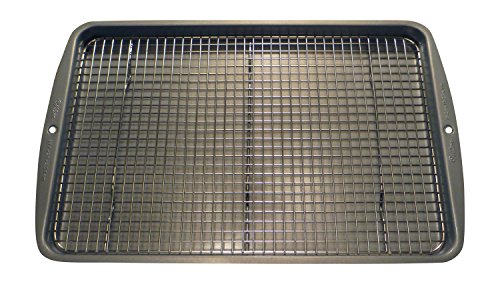 Stainless Steel Cooling Rack - Heavy Duty and Oven Safe, Good for Cooling, Baking and Roasting - Fits 15 1/4" X 10 1/4" Baking Pans - Perfect for Cookies, Cakes & More (10" x 15") - size: 10" x 15" - Set of 2