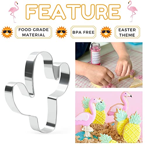 6 Pieces Summer Cookie Cutter Set for Baking - Stainless Steel - style: Summer