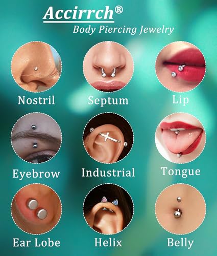Piercing Ball Grabber Tool, Jewelry Changing & Insertion Kit 16G-20G - color: Black