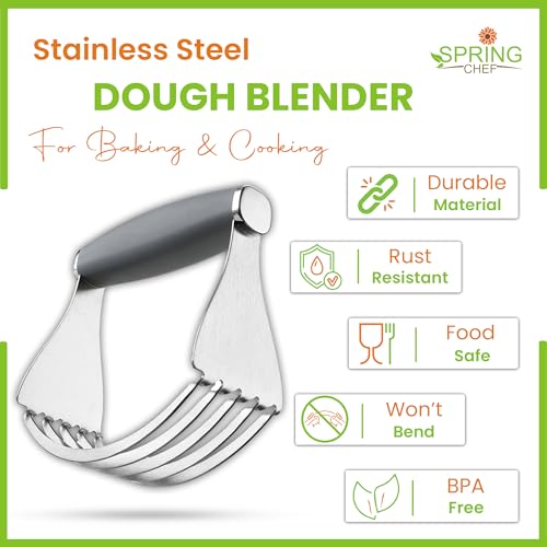 Spring Chef XL Pastry Blender, Durable Dough Blender For Baking - Gray - color: Gray, size: XL | Modern