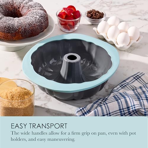 Chicago Metallic Silicone Fluted Cake Pan - 10 Inch - style: Fluted Cake Pan