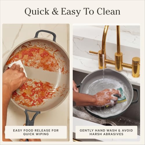 Our Place Large Always Pan, 12.5" Ceramic Nonstick Pan - color: Char, size: 12.5"