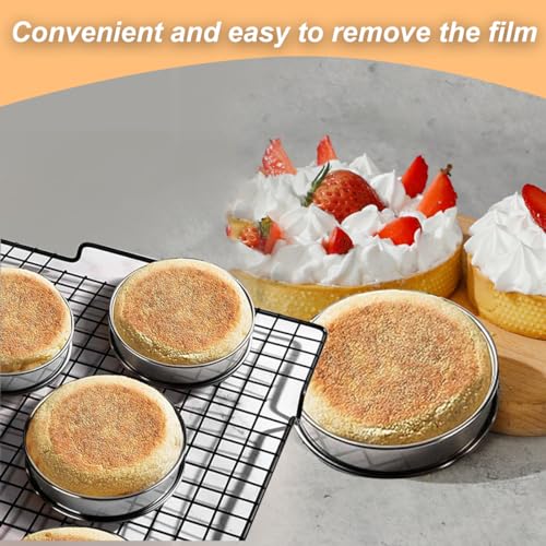 10Pcs Cookie Rings for Baking Cooking English Muffin Crumpet Rings Stainless Steel Round Cookie Double Rolled Tart Molds for Kitchen Baking, 4+3.35 Inch - size: 4 Inch and 3.15 Inch