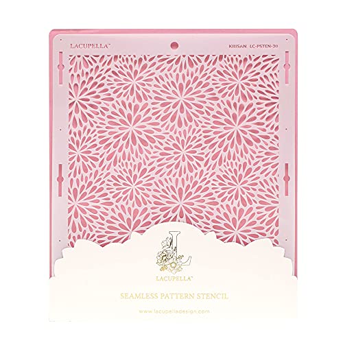 Lacupella Cake Decorating Stencil for Tall Buttercream Cake, Royal Icing, Ganache, Paint, Airbrush (KRISAN) - style: KRISAN