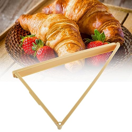 Croissant Cutter Mold, Foldable Plastic Triangle Shaped Croissant Cutter Bread Line Mould Baking Pastry Tool for Home Kitchen or Bakery
