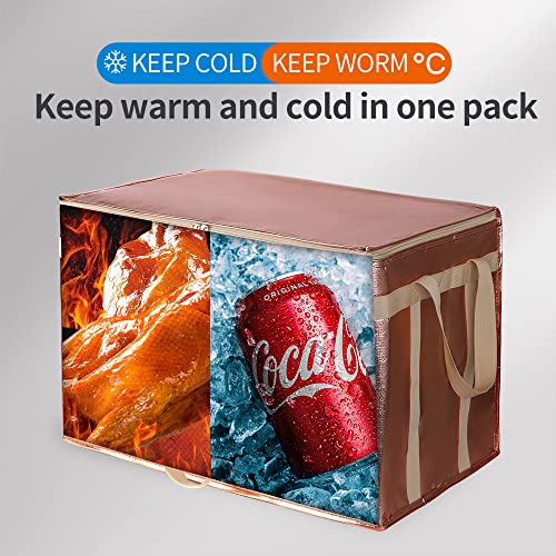 Bodaon XXX-Large Commercial Food Delivery Insulation Bag, Gold, 1-Pack - color: Gold, size: XXX-Large