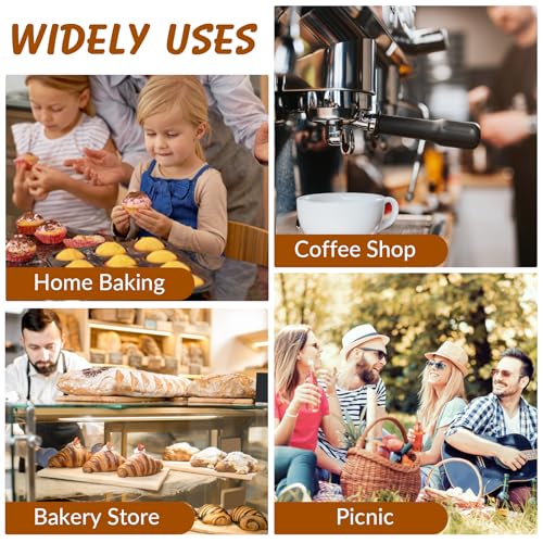 60 Pcs Bakery Bags with Window, Bread bags,Cookie Packaging Bags - size: Small