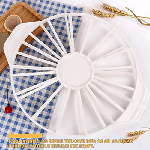 Round Cake Portion Marker,14 or 16 Piece Cake Slice Cutter Divider