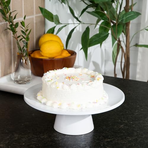 THE Cake Stand, 10 Inch Ceramic Pedestal Dessert Stand, Periwinkle - color: Periwinkle