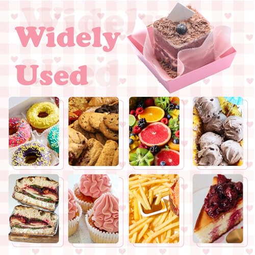 BUIYLV 50 Pack Charcuterie Boxes with Clear Lids, 4 Inches Pink Dessert Boxes To Go Disposable Mini Charcuterie Boxes for Cookie, Sandwich, Strawberry, Cupcake, Macaron, Cake Slice - color: Pink