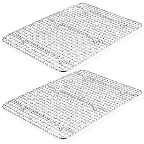 TeamFar Cooling Rack, 16.5”x11.5” Stainless Steel Baking Grid Wire Rack - size: 16.5 x 11.5-Inch