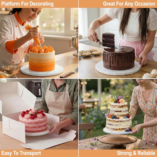 BOARDS+ Cake Drums 8 Inch Set (14 Pack) | Multipack Value Bundle - size: 8"
