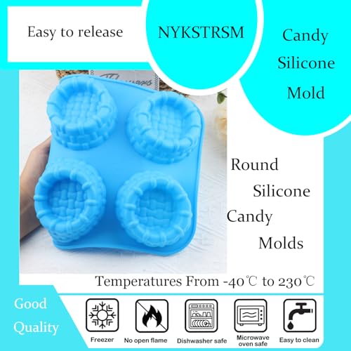 6 Cavity Woven Basket Silicone Candy Molds