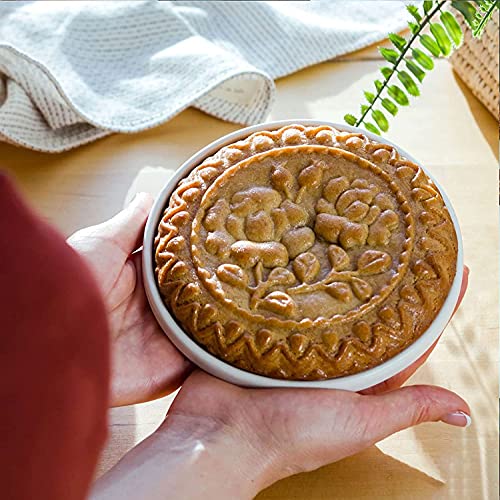 Carved Wooden Gingerbread Cookie Mold,3D Wooden Baking Mold Cookie Biscuit Press Stamp Molds,Cookie Cutter,Cookie Stamp,DIY Biscuit Stamp Mould for Halloween Thanksgiving Christmas(Rose hips-Small) - color: 6#-Rose hips-Small