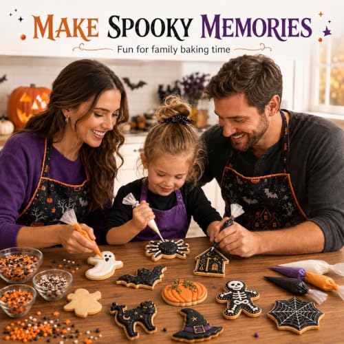 Halloween Cookie Cutters Set 16 Pieces Halloween Biscuit Cutters Shapes - style: style4
