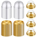 Patelai 200 Pcs Mini Plastic Cupcake Boxes with Dome Lid, Gold - color: Gold