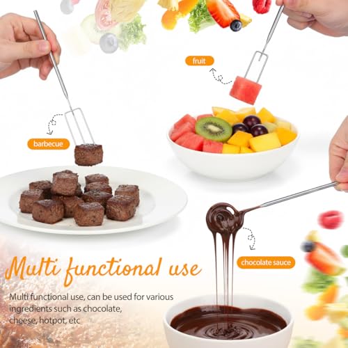 Cabilock Fondue Forks Stainless Steel 3 Fork Styles 7.87 * 0.78 * 0.11in