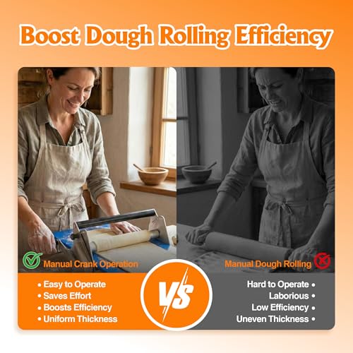 Folding Dough Sheeter Machine (12") - Dough Roller Machine with 2 Boards